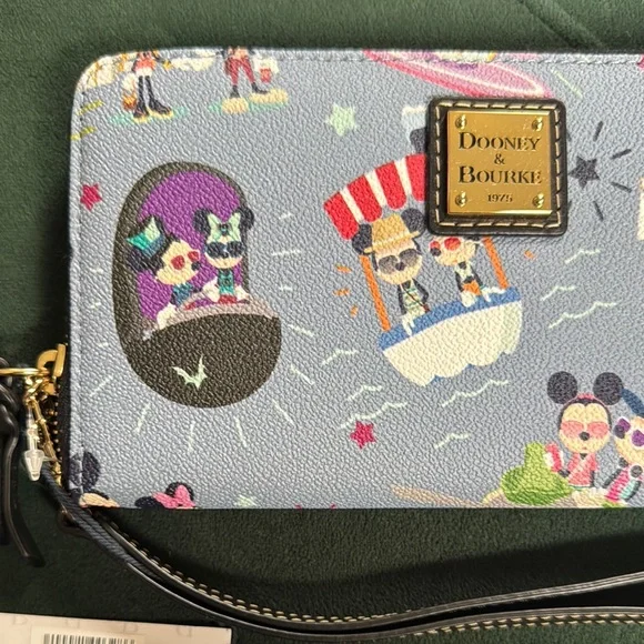 Dooney & Bourke Blue Disney Zip Wallet - Picture 3 of 6